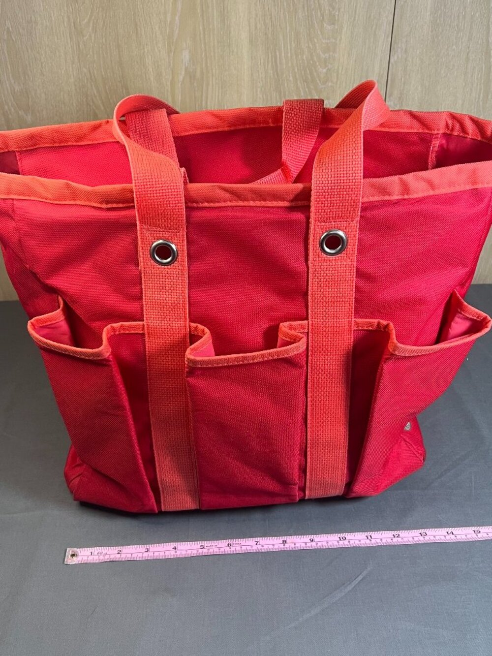Reisenthel Red Multi-Pocket Tote Bag with Detachable Pouch - Used Good